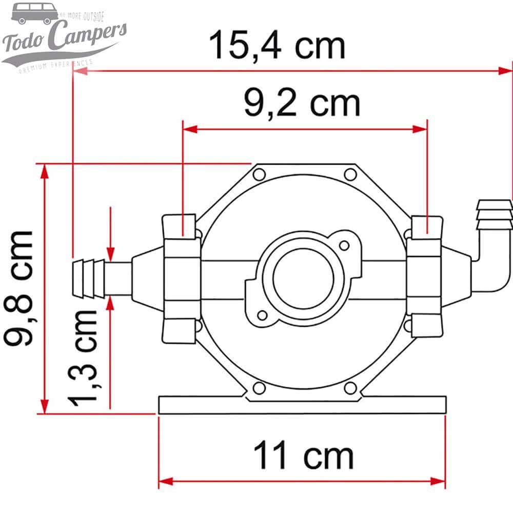 Vaso expansão universal, Medidas de largura