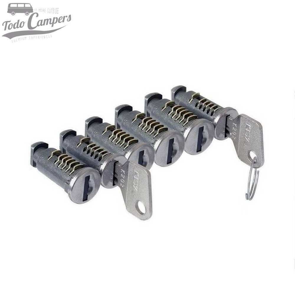 Kit 6 fechaduras Cruz