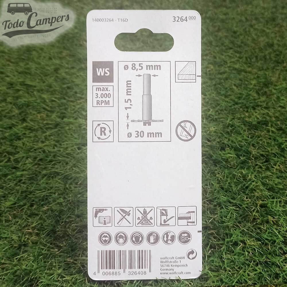 Packaging trasero de la fresa de 1,5 mm