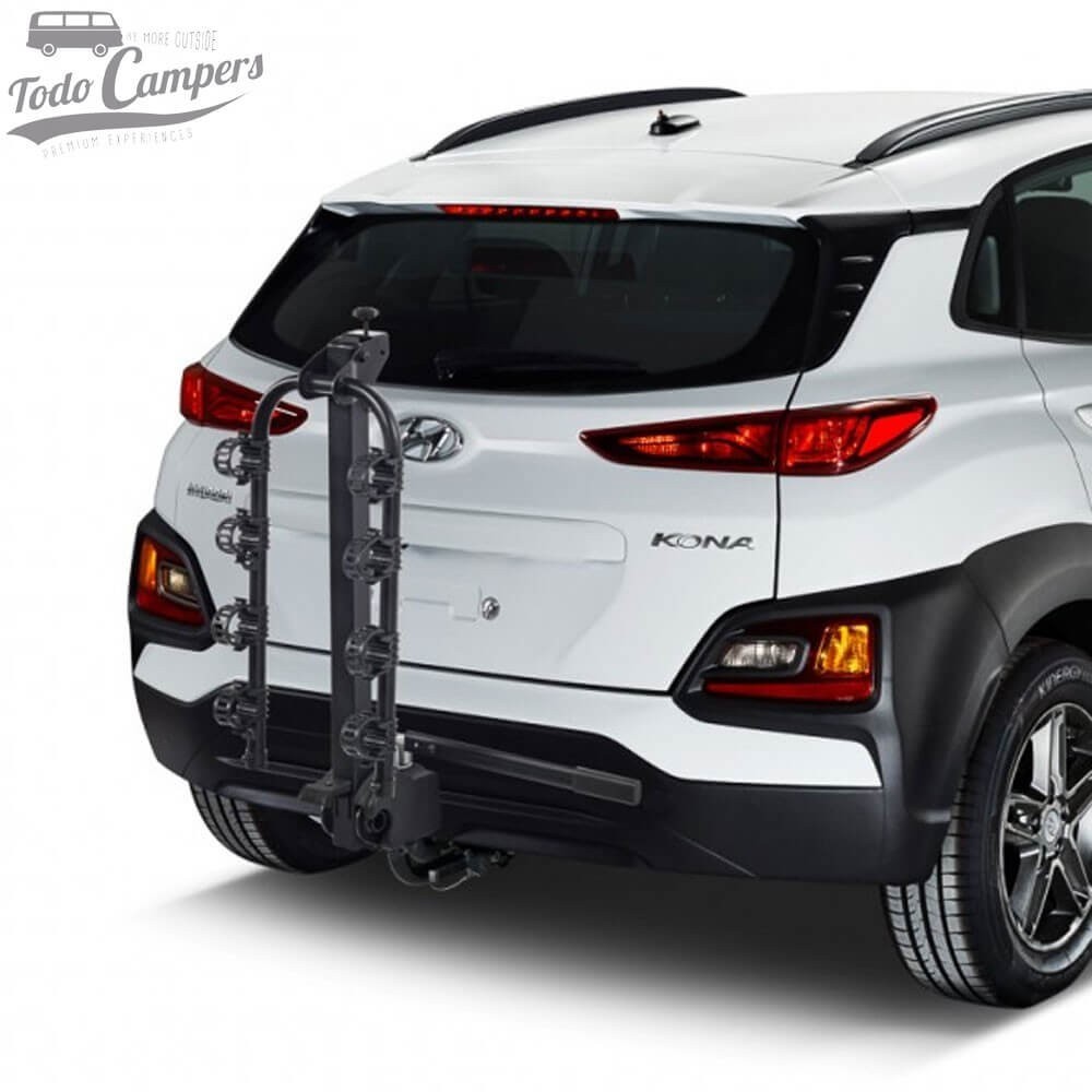 Porta-bicicletas para bola de reboque dobrado