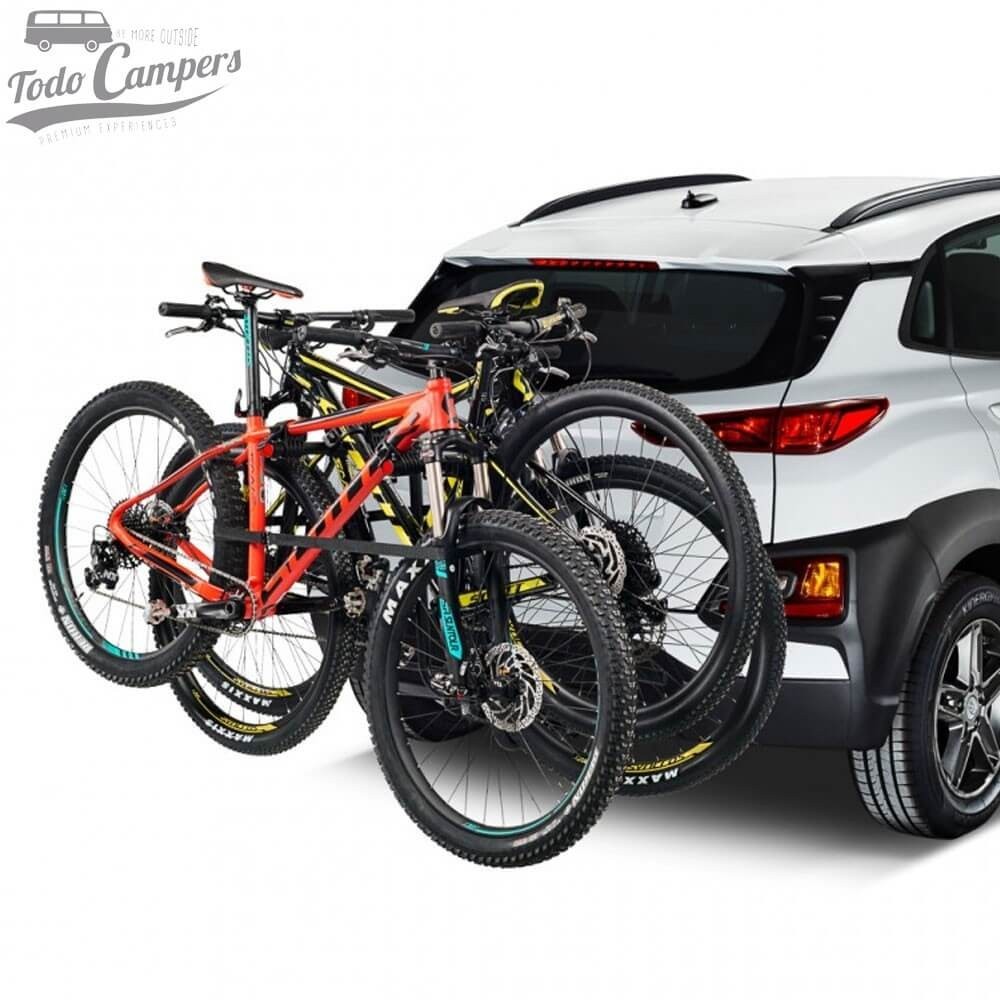 Portabicicletas para bola de remolque para transportar 3 bicicletas