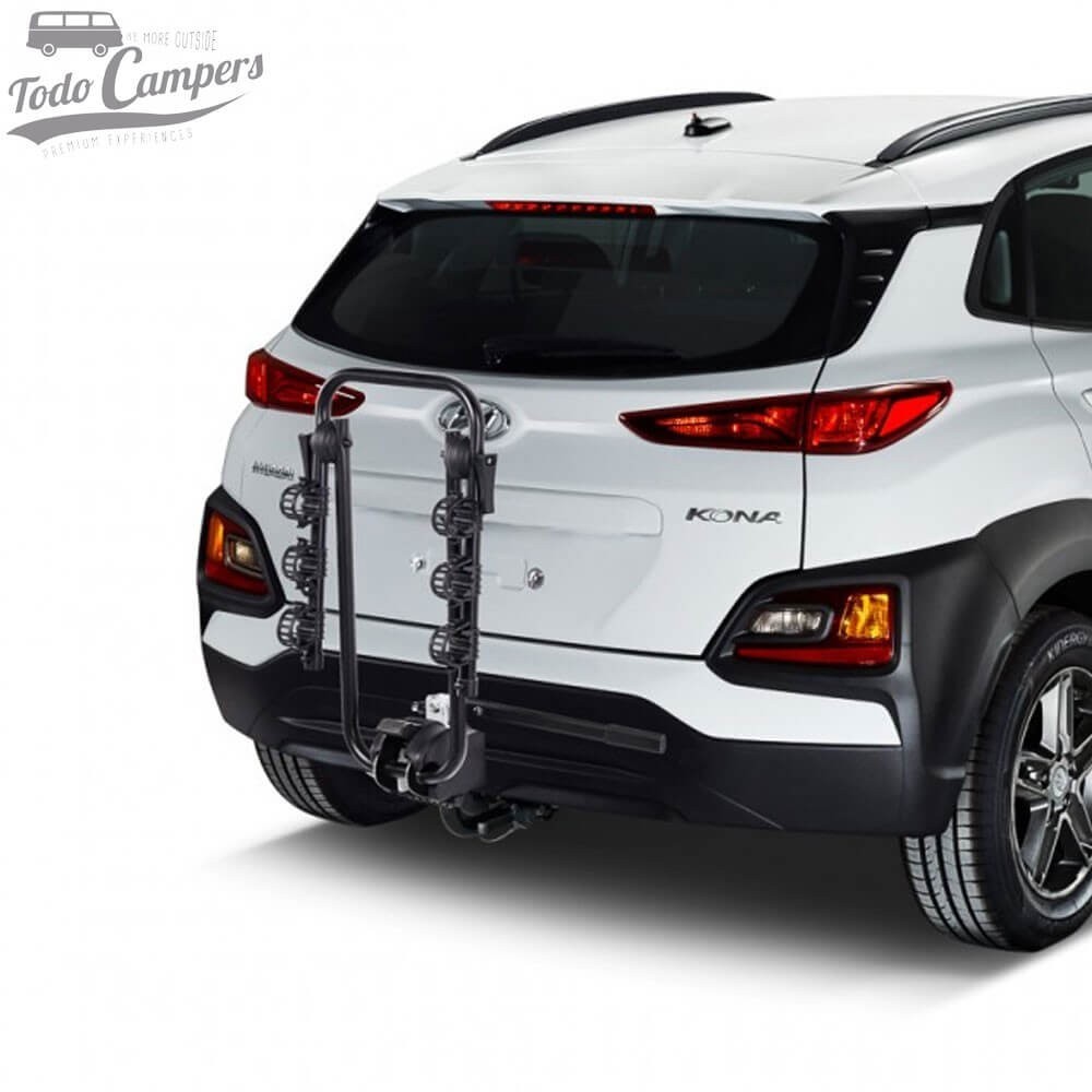 Porta-bicicletas para bola de reboque dobrado