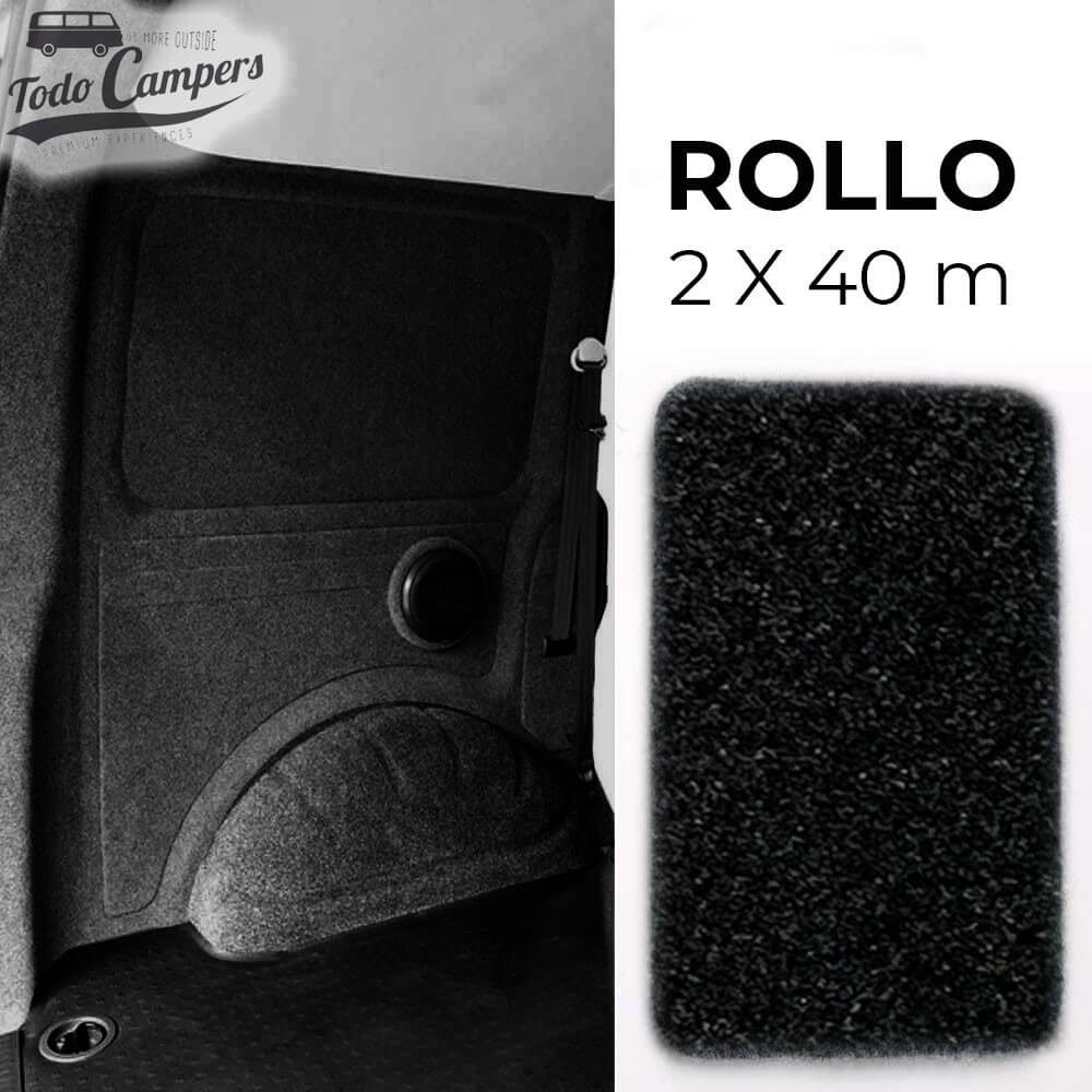 Alcatifa de feltro para revestimentos Compass cor Preto - Rolo 2 x 40m
