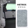 Moqueta de fieltro para revestimientos Compass color Gris Plata - Metros 2 x 5 m