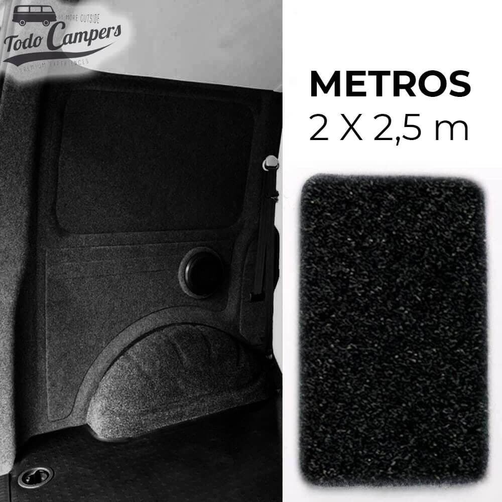 Alcatifa de feltro para revestimentos Compass cor Preto - Metros 2 x 2,5 m