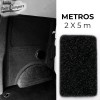 Moqueta autoadhesiva de fieltro para revestimientos Compass color Negro - Metros 2 x 5 m