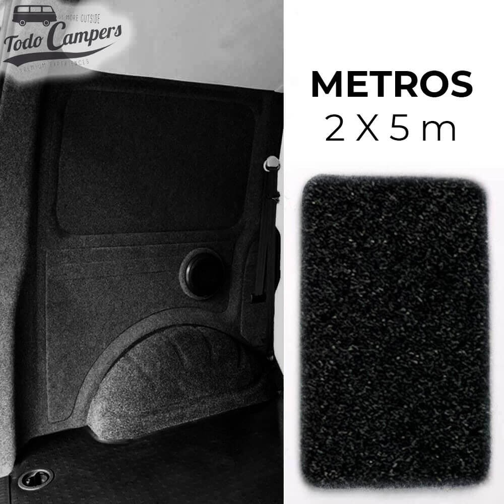 Moqueta de fieltro para revestimientos Compass color Negro - Metros 2 x 5 m
