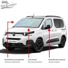 Cortinas Isotérmicas BLACK EDITION para Berlingo, Partner, Rifter, Combo, ProAce City e Doblò - Cabine