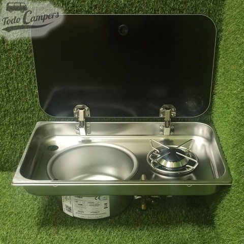 Fregadero-Cocina Carbest de 1 quemador - Seno Izquierda