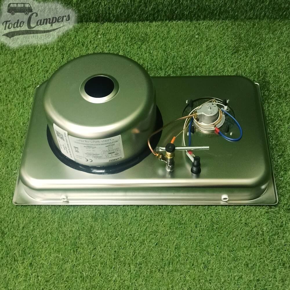 Fregadero-Cocina Carbest visto desde abajo