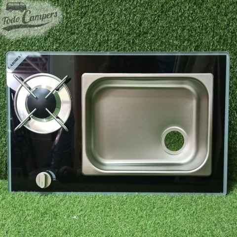 Fregadero-Cocina Carbest Vanstream de 1 quemador - Seno Derecha