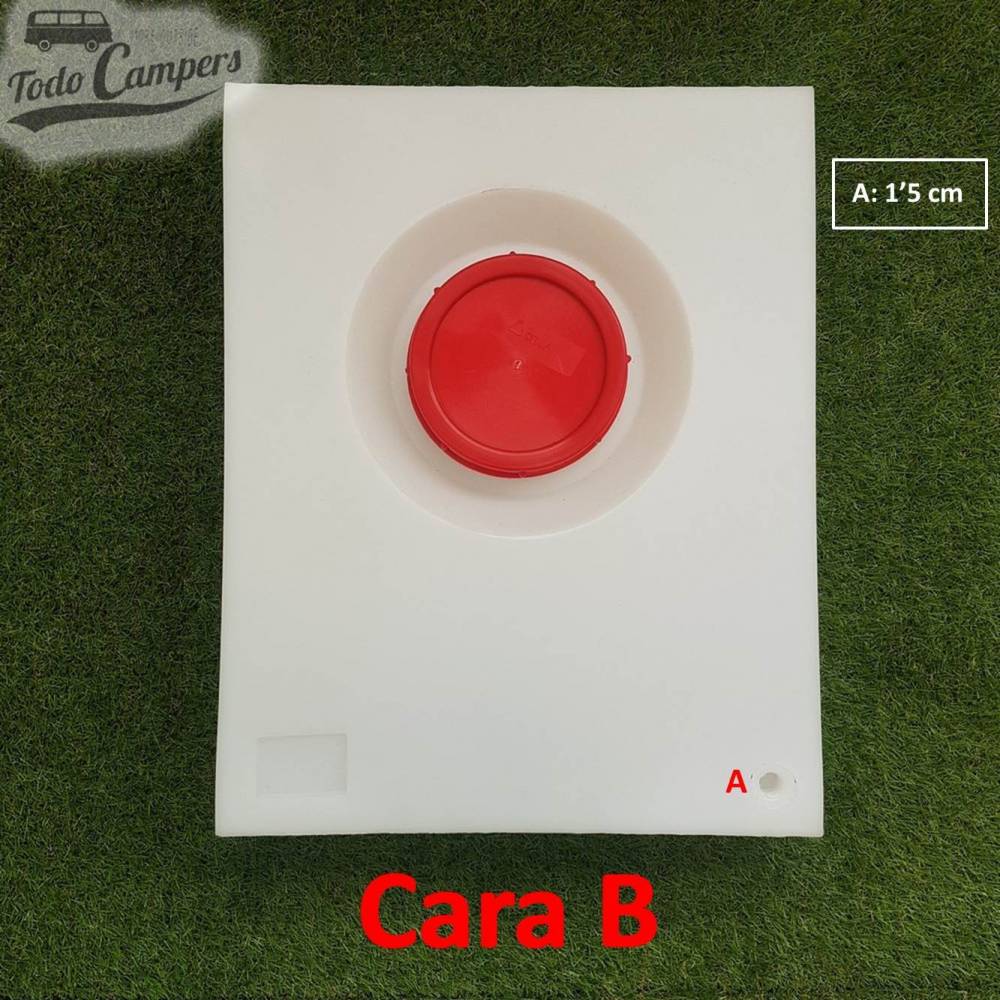 Cara B Depósito de agua de 24 L. Depósito de aguas limpias o grises para tu furgoneta, autocaravana o caravana