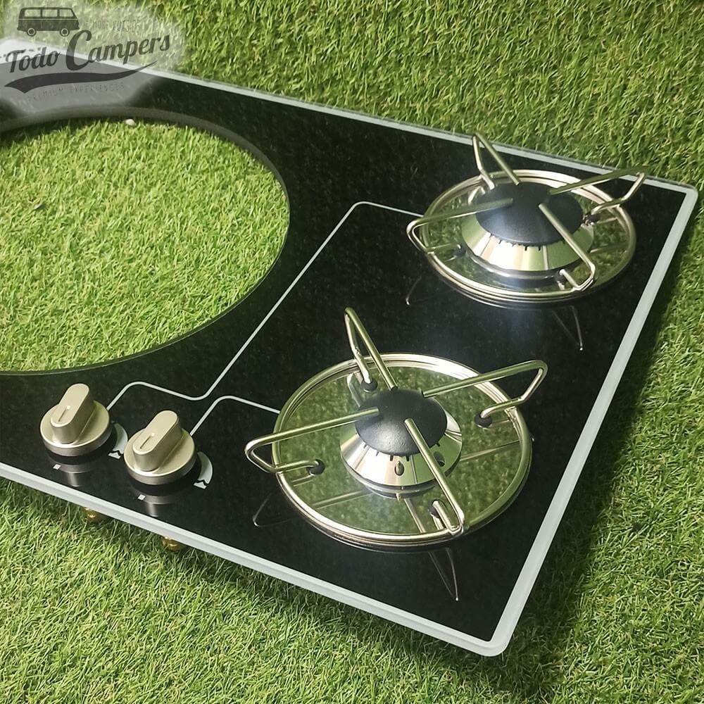 cocina sobre encimera de cristal templado 70178