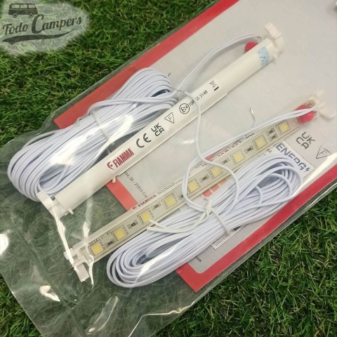 Barras Led Fiamma Awning LED para colocar en la barra frontal de toldos Fiamma F45s y F65s