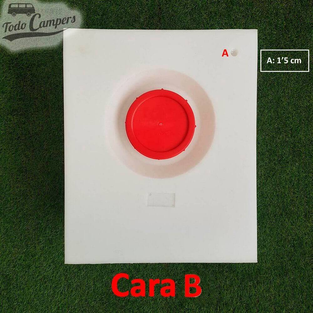 Cara B Depósito de agua de 48 L. Depósito de aguas limpias o grises para tu furgoneta, autocaravana o caravana