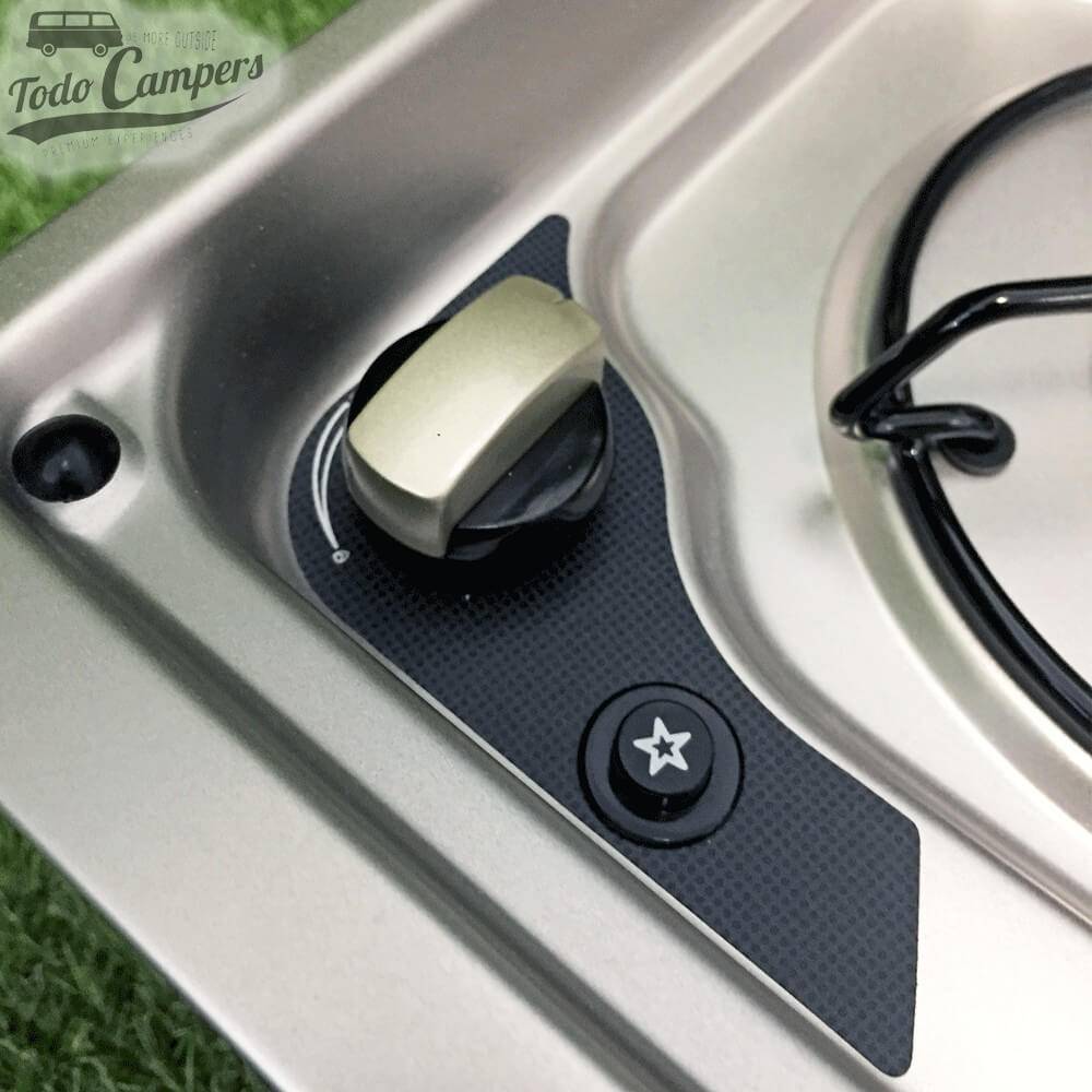 Detalhe dos botões de controlo