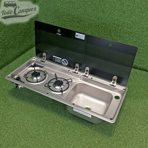 Fregadero-Cocina 2 quemadores MO9722R - Dometic