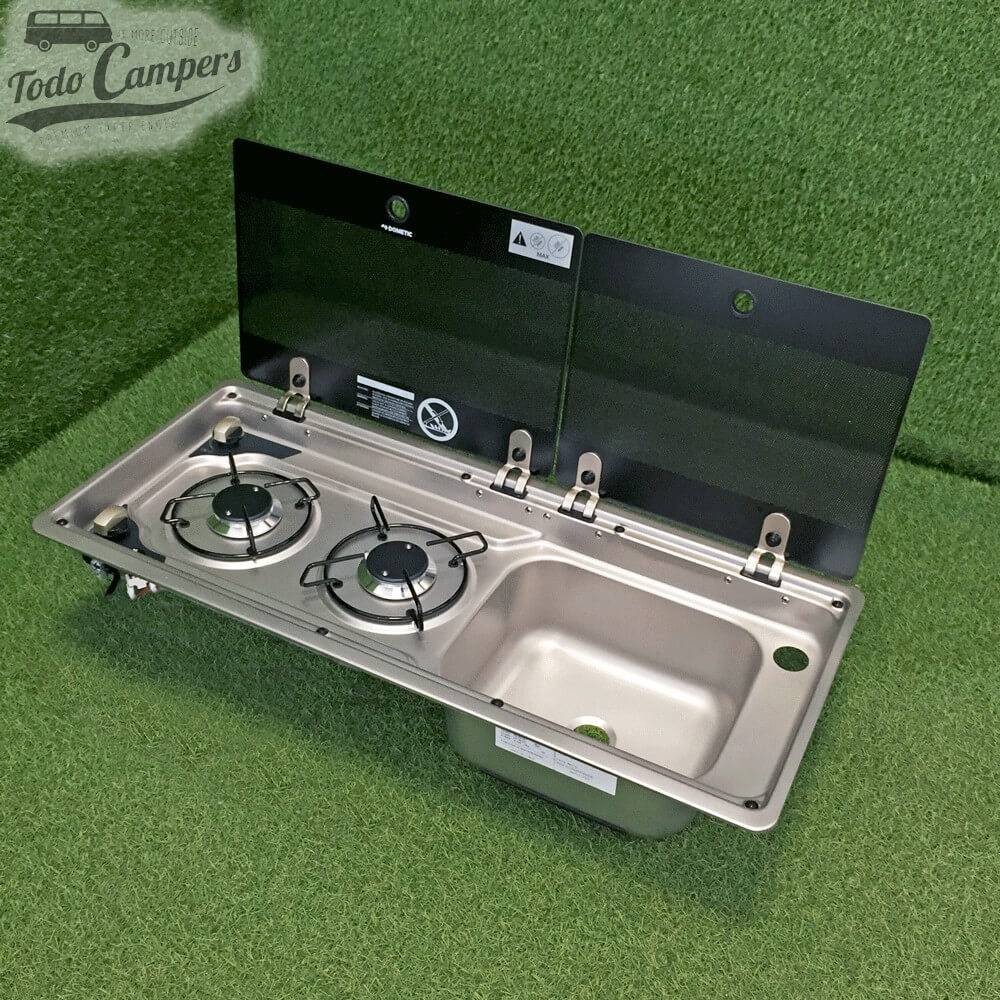 Fregadero-Cocina 2 quemadores MO9722R - Dometic