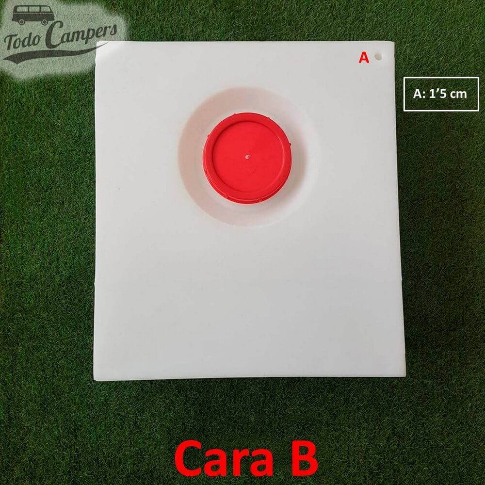 Face B Depósito de água de 55 L. Depósito de águas limpas ou cinzentas para a sua carrinha, autocaravana ou caravana