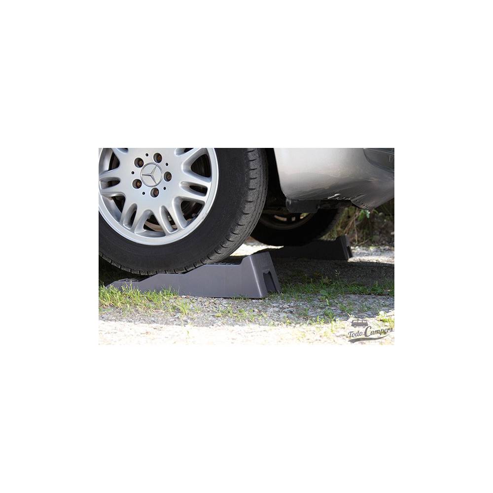 nivelar carrinhas ou caravana com calços