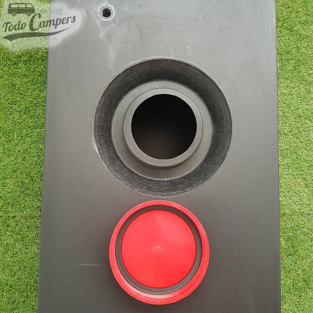 Depósito de águas limpas ou cinzentas para a sua carrinha, autocaravana ou caravana