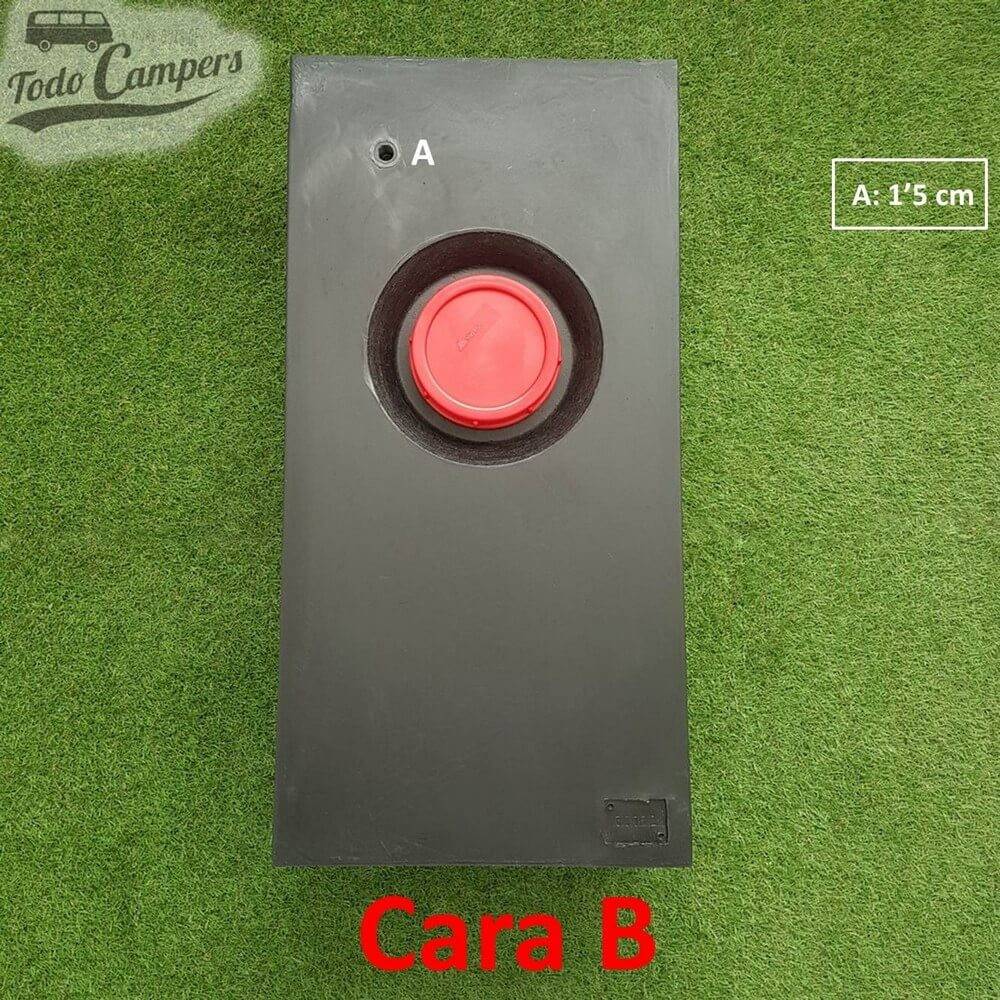 Face B Depósito de água de 64 L. Depósito de águas limpas ou cinzentas para a sua carrinha, autocaravana ou caravana