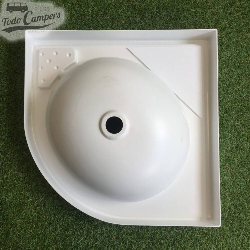 Lavabo de Esquina 420 x 420 mm  vista inferior