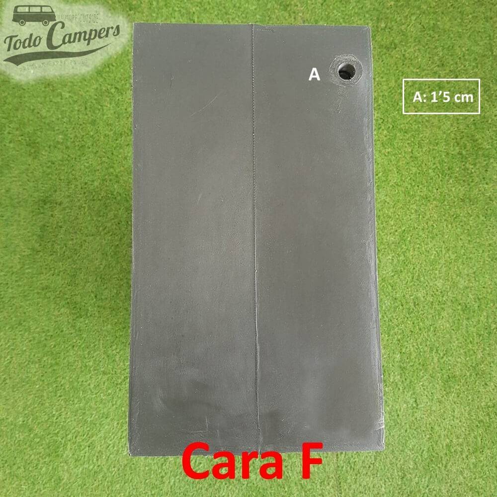 Face F Depósito de água de 64 L. Depósito de águas limpas ou cinzentas para a sua carrinha, autocaravana ou caravana