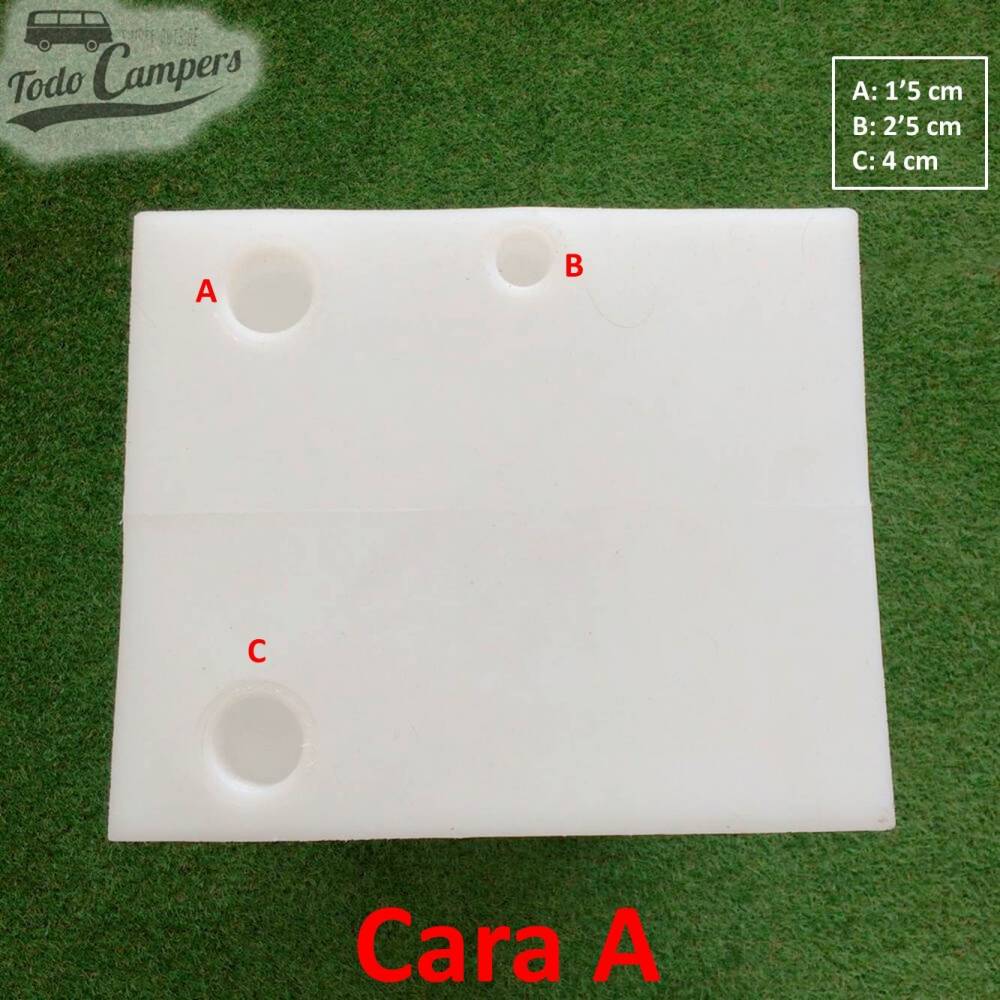 Face A Depósito de água de 68 L. Depósito de águas limpas ou cinzentas para a sua carrinha, autocaravana ou caravana