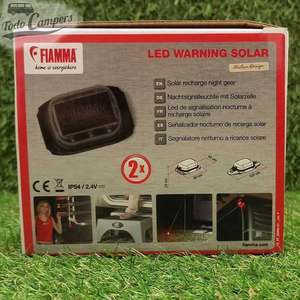 Embalagem das Luzes LED solares intermitentes da Fiamma