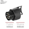 Vehículo 7 pins - Remolque 13 pins