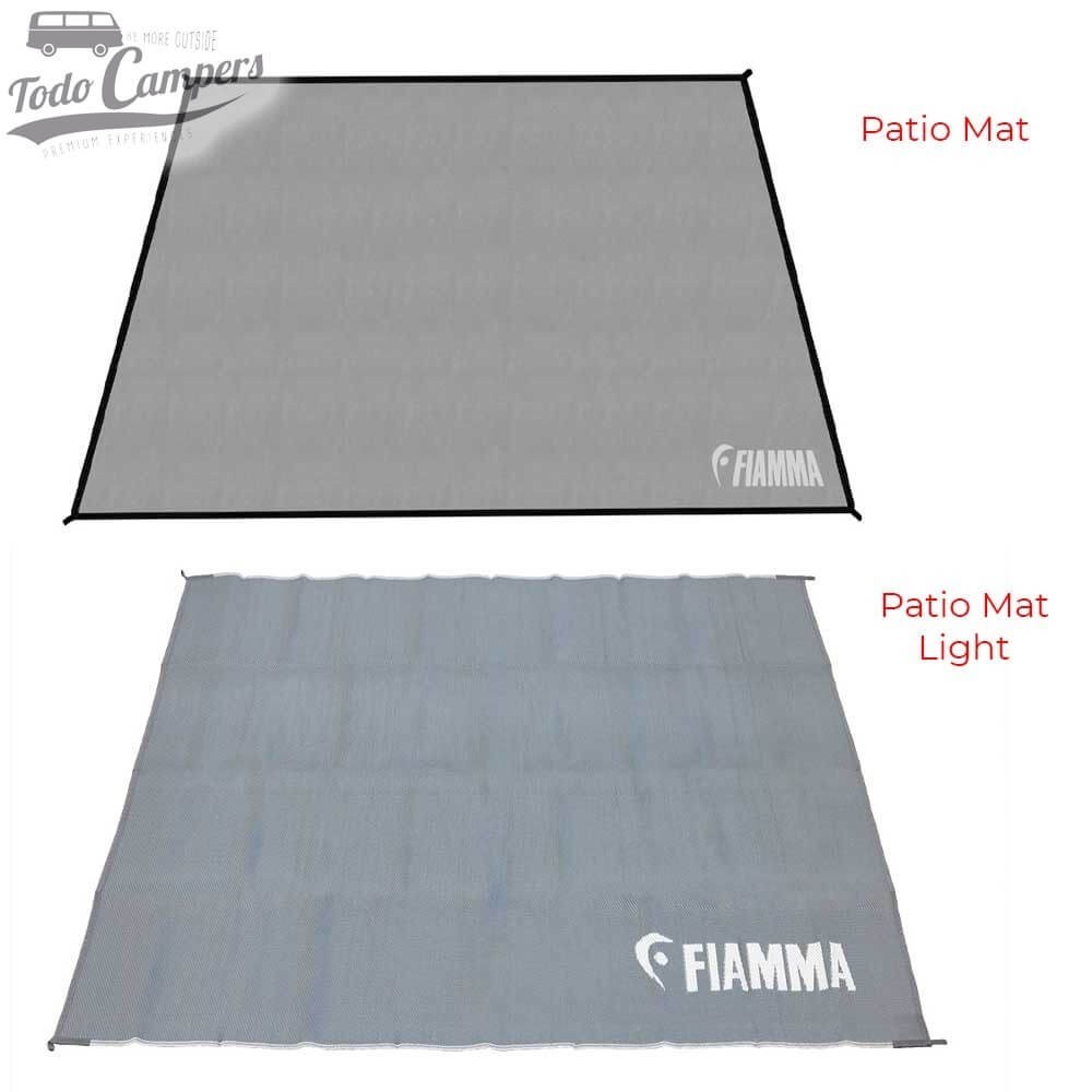 diferencia entre Suelo Fiamma Patio-Mat  y Fiamma Patio-Mat Light