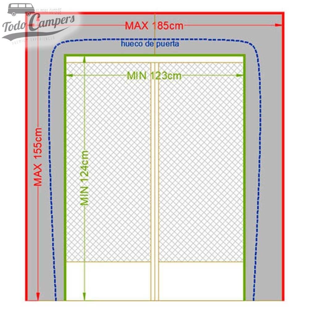 Medidas Mosquitera Vancabin C2-Poly Rear