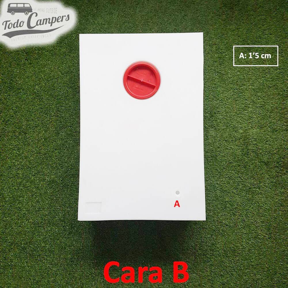 Cara B Depósito de agua de 72 L. Depósito de aguas limpias y grises para tu furgoneta, autocaravana o caravana