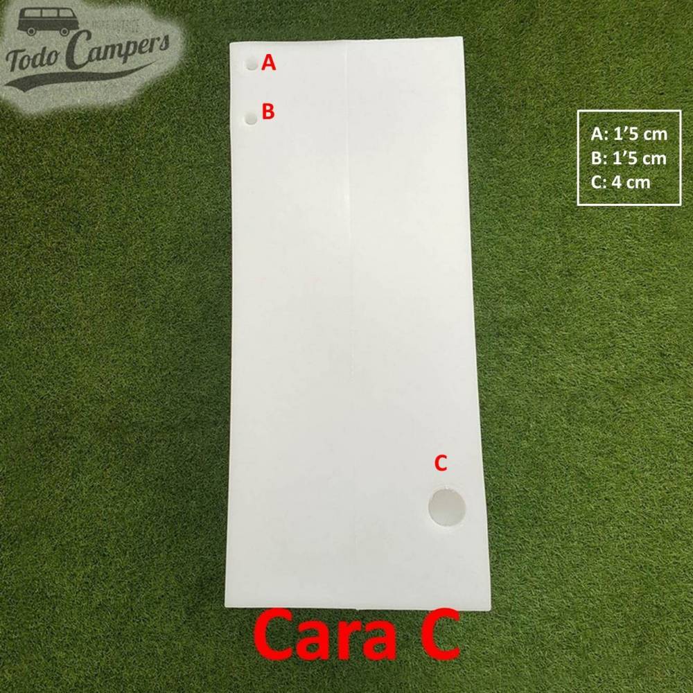 Cara C Depósito de agua de 80 L. Depósito de aguas limpias y grises para tu furgoneta, autocaravana o caravana