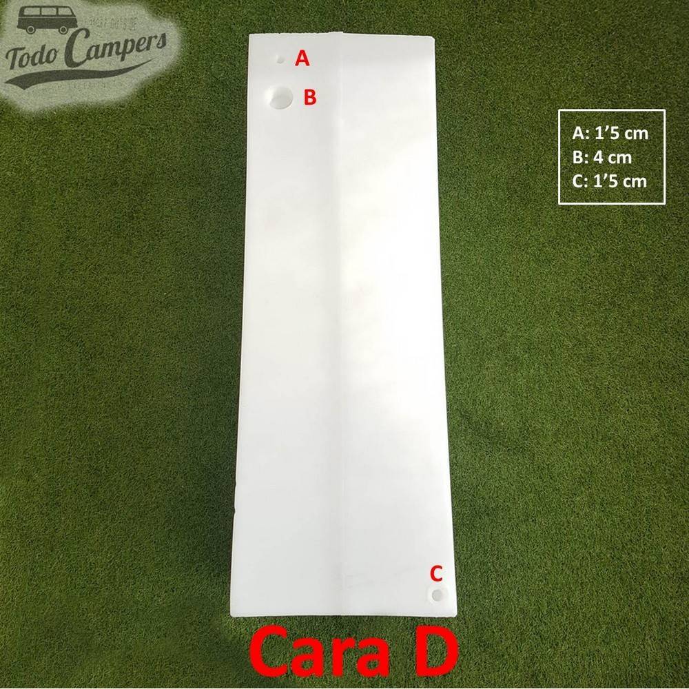 Cara D Depósito de agua de  110,2 L. Depósito de aguas limpias y grises para tu furgoneta, autocaravana o caravana