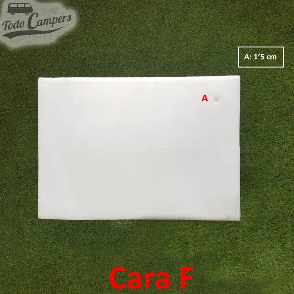 Face F Depósito de água de  110,2 L. Depósito de águas limpas ou cinzentas para a sua carrinha, autocaravana ou caravana