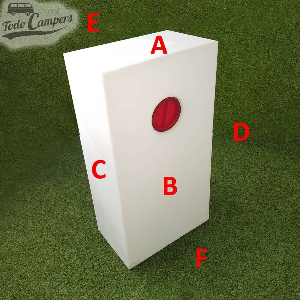 Caras Depósito de agua de  110,2 L. Depósito de aguas limpias y grises para tu furgoneta, autocaravana o caravana