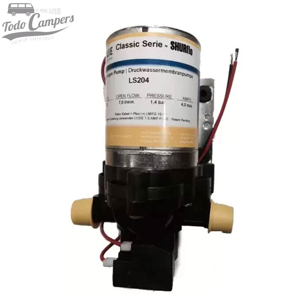 Bomba de agua a presión Lilie (Shurflo) a 12 V autoaspirante.