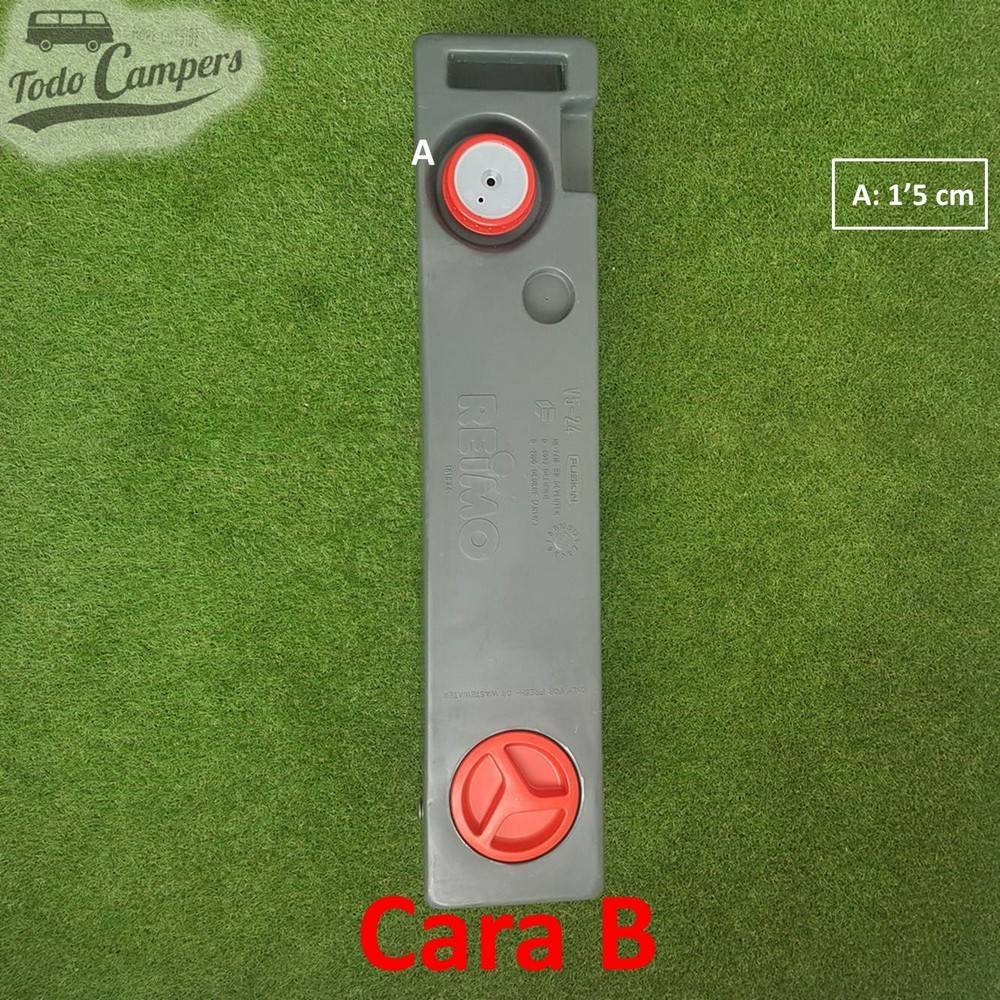 Cara B Depósito de agua Volkswagen T4, T5, T6 y universal 49L. Depósito de aguas limpias y grises