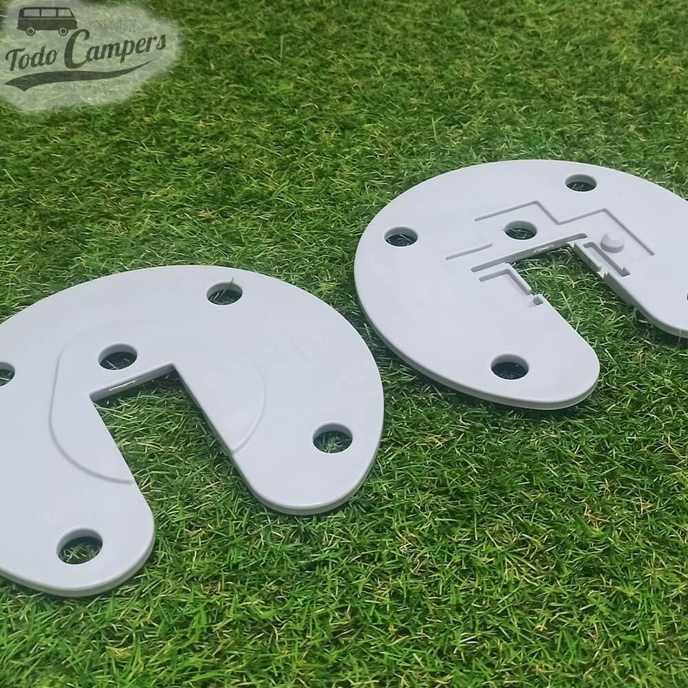 placas para fixação de toldos Fiamma