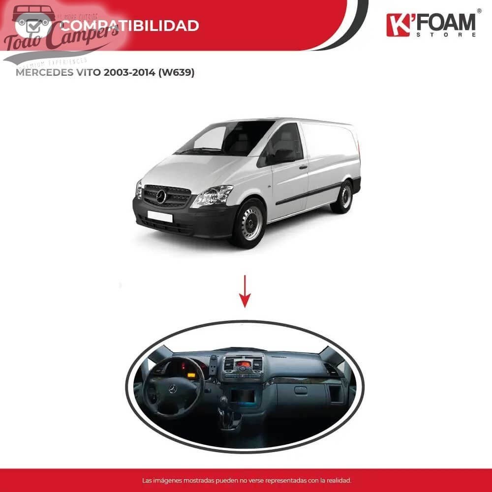 Cama infantil de Mercedes Vito y Mercedes Viano de 2004-2014 (Chasis W639).