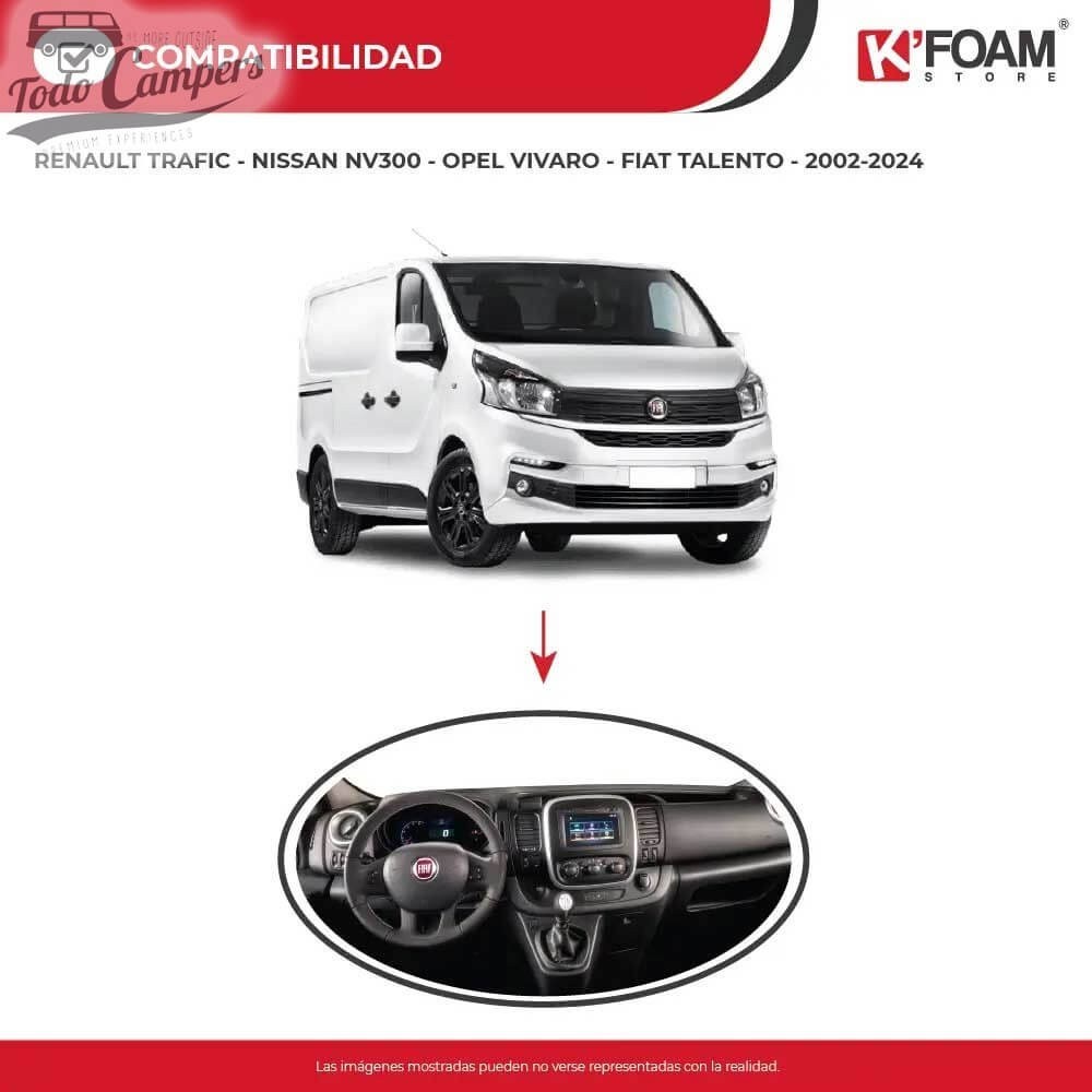 cama camper para Trafic, Vivaro, Talento, Primastar y NV300 desde 2002