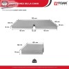 Cama desdobrável infantil para Volkswagen Caddy 2004-2020 - CHENILE