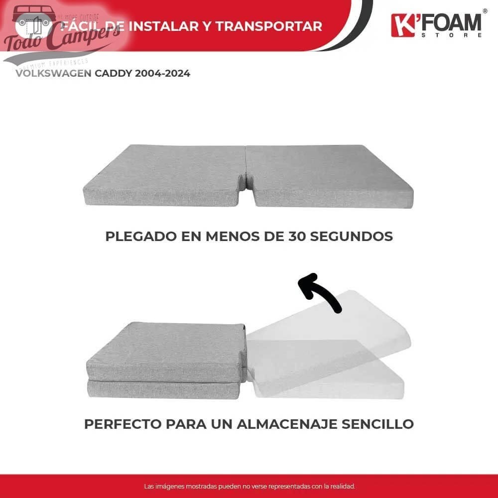 Cama plegable camper para Caddy