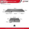 Cama desdobrável infantil para VW T4, T5, T6 e T6.1 desde 2003 - CHENILE