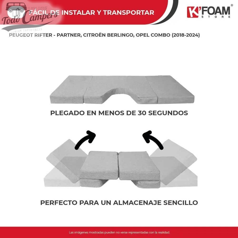 plegado de colchón camper K9