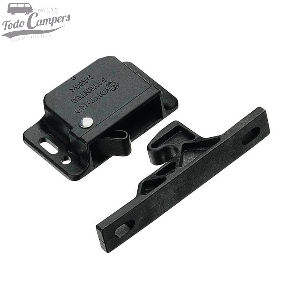 Mini pestillo negro para cajones y armarios 52539