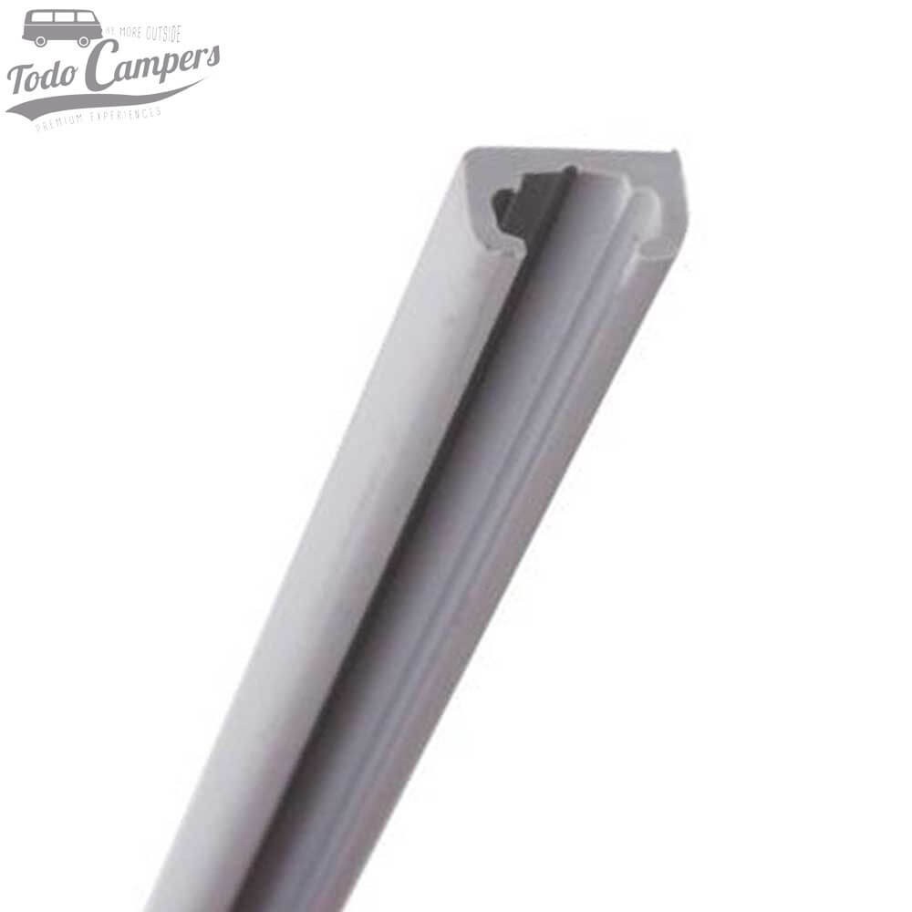 Calha de plástico 2,2 metros para cortinas interiores.