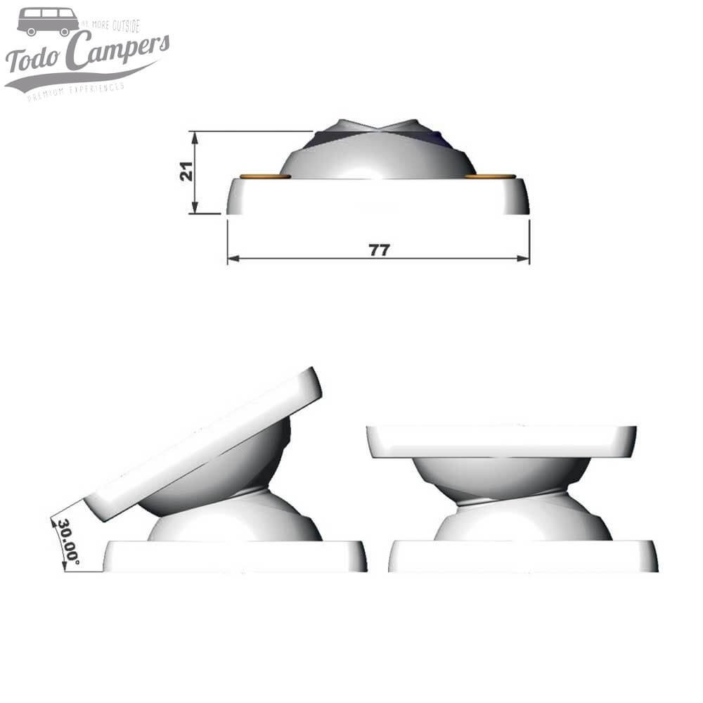 medidas del retenedor magnético